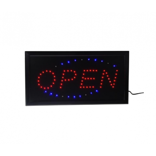 Οθόνη led "Open" αλουμινίου 48,5x25εκ.